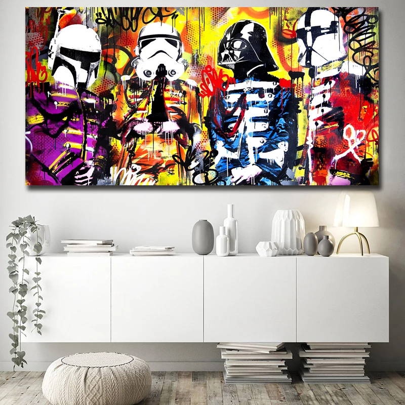 

Alec Monopolyingly Poster Marvel Avengers Comics Graffiti Paintings On Canvas Modern Art Decorative Wall Pictures Home Decor