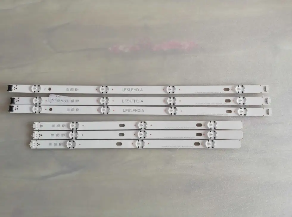 6 шт. новые оригинальные 3 + 4 светодиодные полосы цепи LF51 FHD A B для LGE WIC0P COB 43LF5100 CA