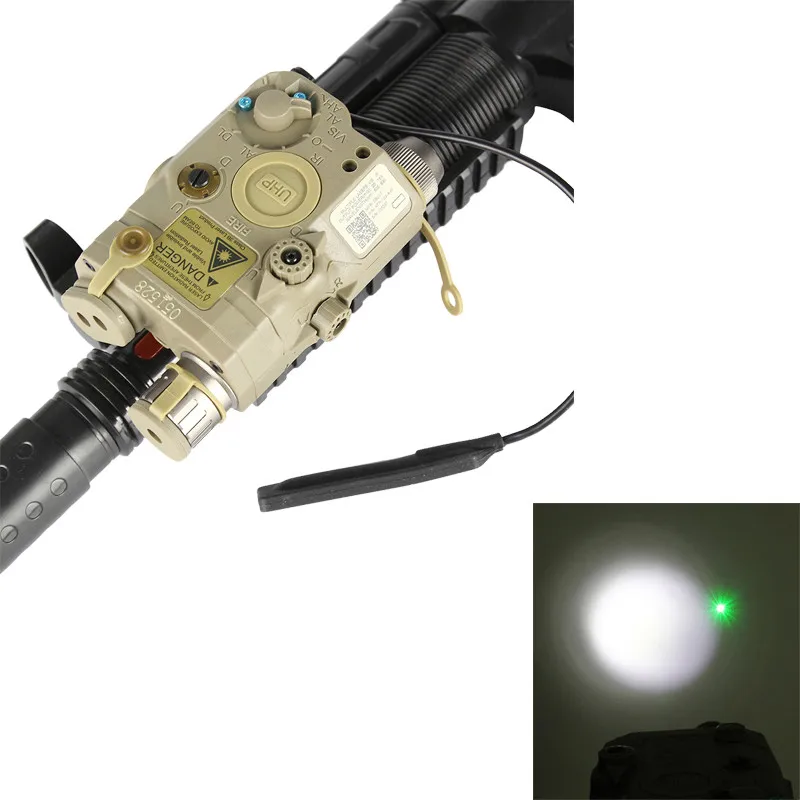 

Element LA-5 Battery Case with Red Laser LED Flashlight LA-5C with Green Laser LED Flashlight Hunting Airsoft Shooting Gun Rifle