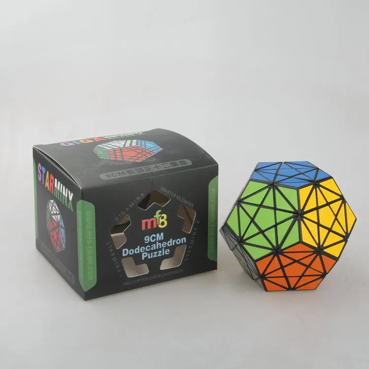 MF8 Starminx III Угловой поворотный Dodecahedron черный куб Twsit головоломка обучающая игрушка Прямая поставка