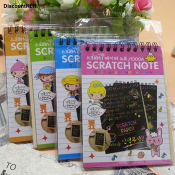 

Magic Colorful Drawing Board Paper Painting Scraping Children Kids learning Education Toy Painting Doodle Scratch Stationery Set