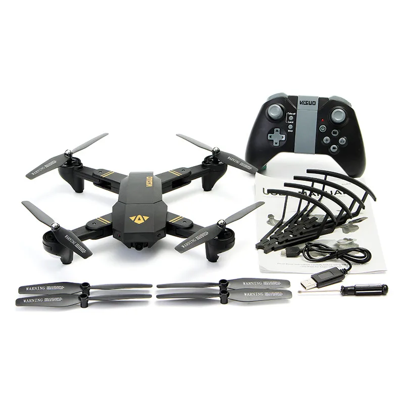 VISUO XS809HW XS809W 2MP 0.3MP широкоугольная камера, удерживающая высоту, Складная рукоятка FPV, Квадрокоптер, Радиоуправляемый Дрон, вертолет, игрушка RTF