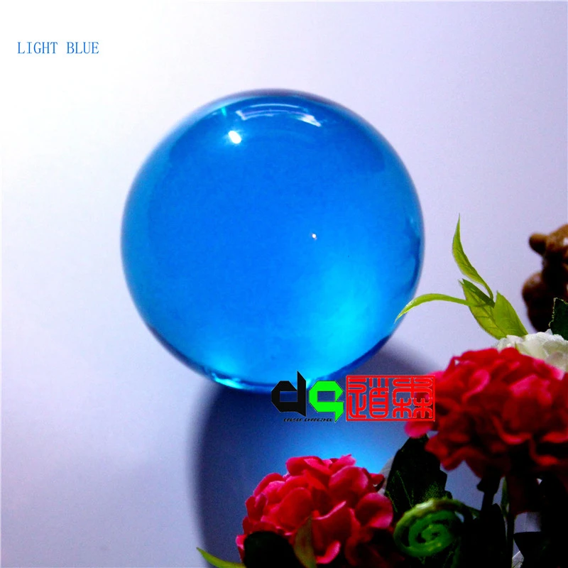 

Free Shipping 75mm Blue Acrylic Juggling Ball Crystal Contact Magic Ball
