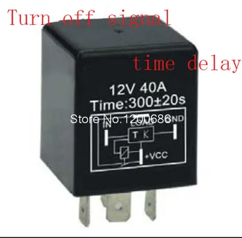 

30A 5 minutes delay off after switch turn off Automotive 12V Time Delay Relay SPDT 300 second delay release off relay