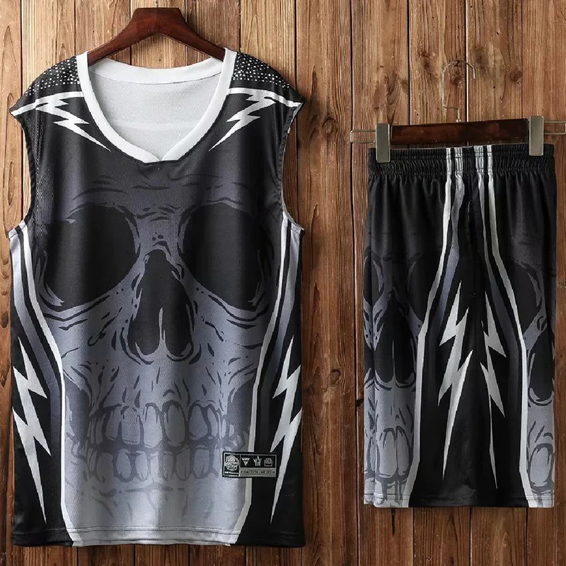 

men throwback basketball training jersey set breathable college Basketball Uniforms Set blank team basketball jerseys custom