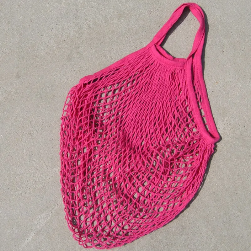 1 Piece Reusable String Shopping Bag Grocery Bag Fruits Vegetables Tote