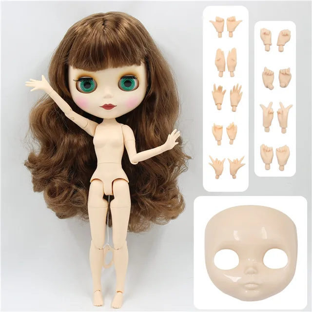 Заводская кукла blyth 1/6 bjd нормальное/шарнирное тело 30 см, руки AB и Лицевая панель как подарки - Цвет: joint doll