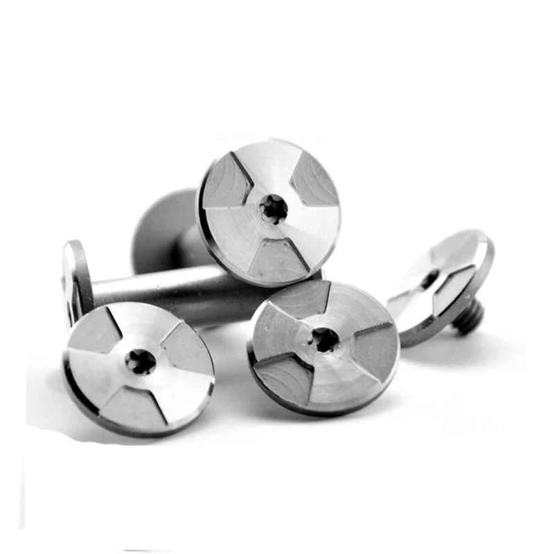 

Diy Knife Making knife Handle screw whirlwind Rotating rivet T8 Plum blossom screw 12 size
