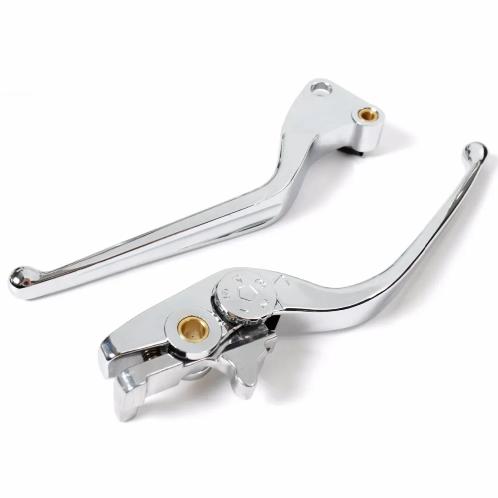 Left&Right Chrome Brake Clutch Lever Set For 2008 2015 Victory Hammer 8 Ball Sport Intl Models