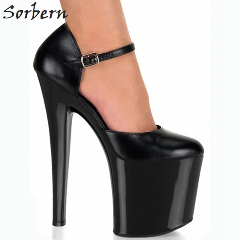 Sorbern/женские туфли-лодочки на очень высоком каблуке с ремешком на щиколотке, женские туфли на шпильке, женские туфли на высоком каблуке