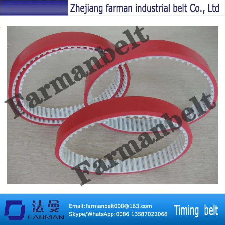 

High quality Rubber coating pu timing belt for packaging machine