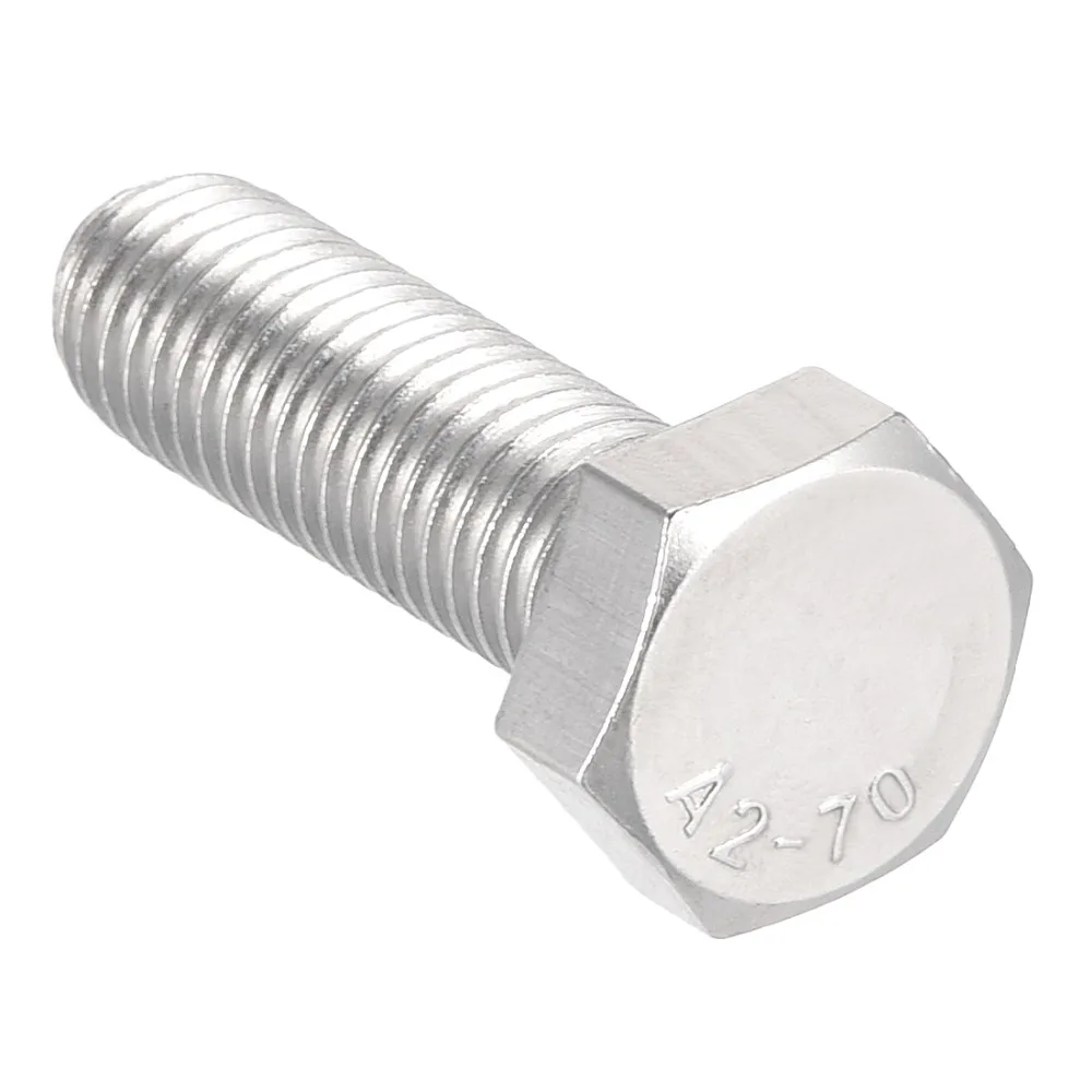 

UXCELL 1Pcs Bolts M12 Thread 40/50mm 304 Stainless Steel Hex Head Left Hand Screw Bolts Fastener For Machinery Industry Bolt