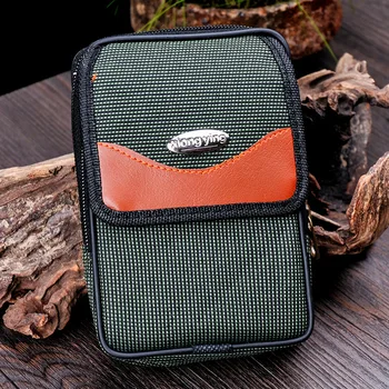 

Man Canvas Pocket Small Wallet Waist Bags Mini Belt Bum Hip Bag Women Fanny Pack Men For Purse