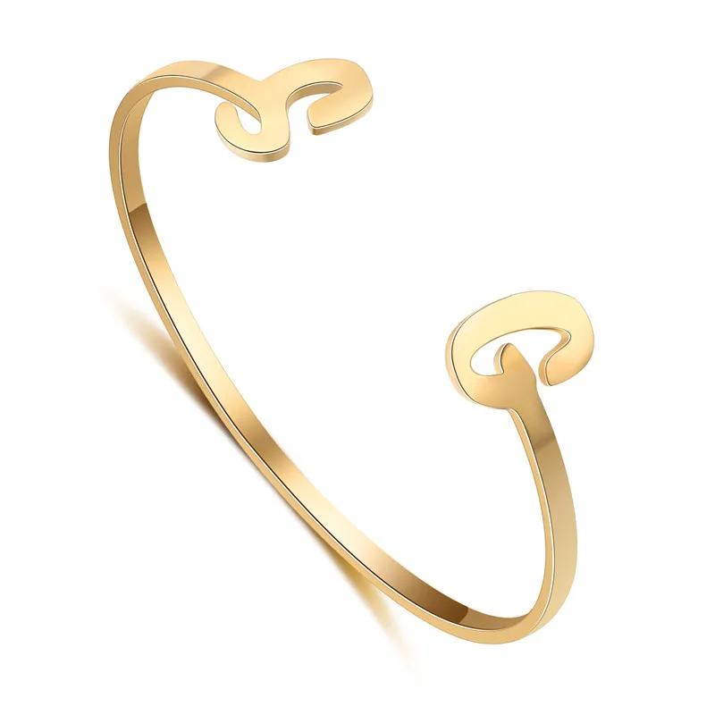 

Trendy Custom Two Initals Name Cuff Bangle Women Fashion Jewelry Personalized Handmade Name Plated Cuff Bangle Bridesmaid Gift