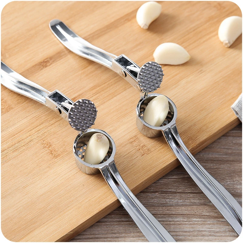 Garlic press manual ramming garlic press E086 stainless steel kitchen