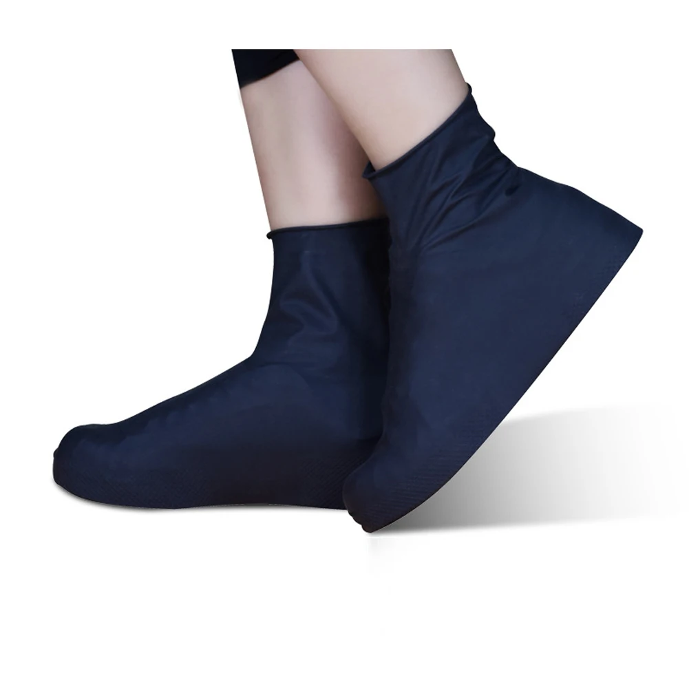 Unisex Reusable Latex Waterproof Rain Shoes Anti-Slip Rubber Boot Protector S-L 