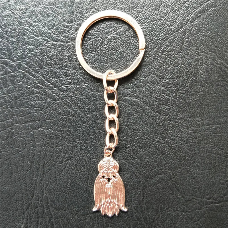 Новые винтажные брелки для ключей Shih Tzu модные ювелирные изделия домашних