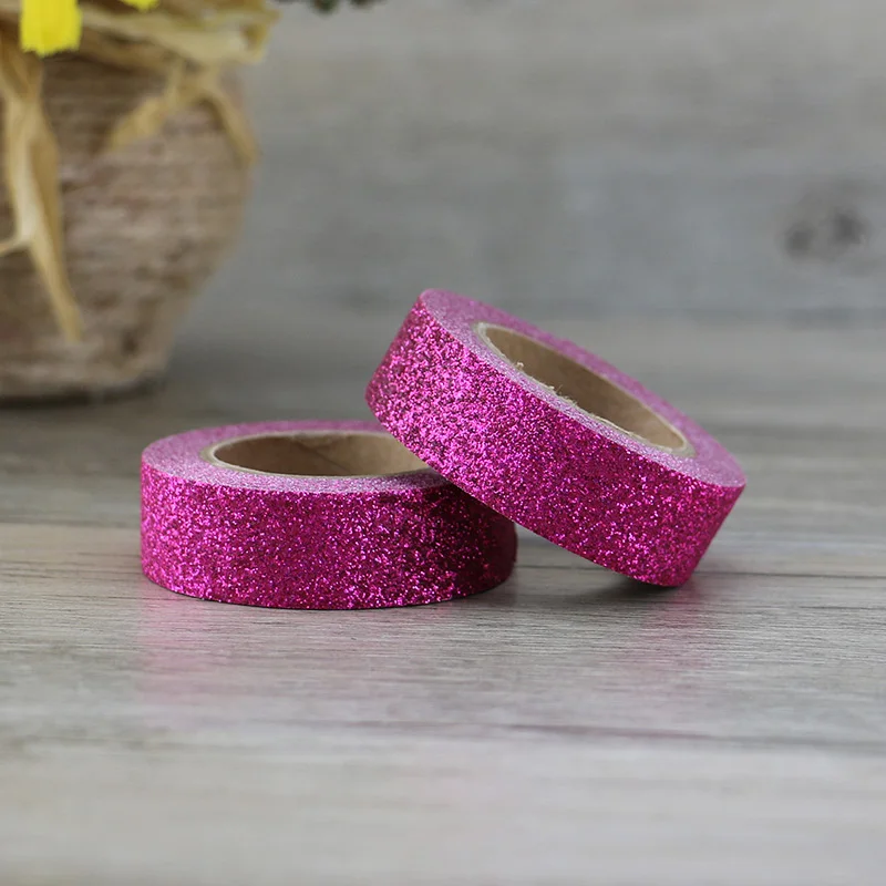 1X purple Glitter Sparkle Washi Tape for Christmas Gift Wrapping