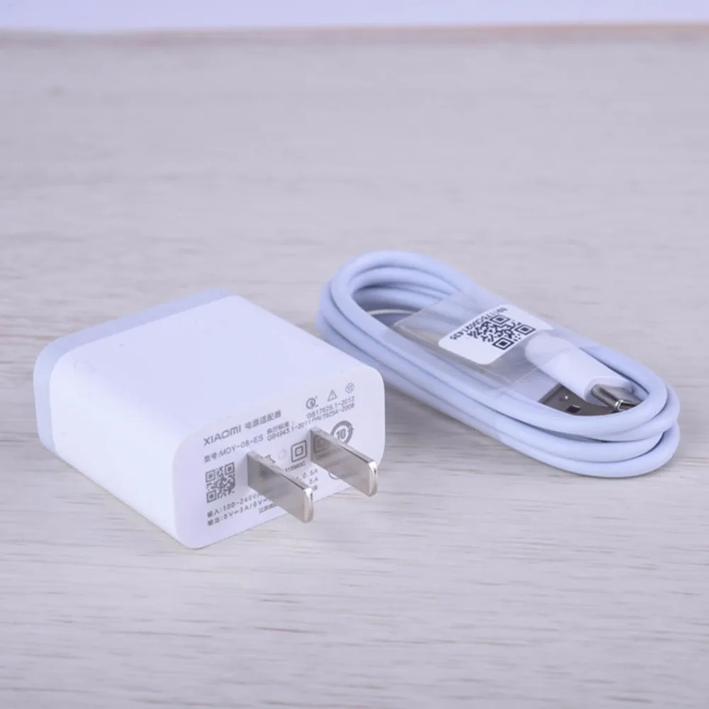 Оригинальное зарядное устройство для XIAOM 6 QC 3 0 быстрое USB mi Type C кабель передачи