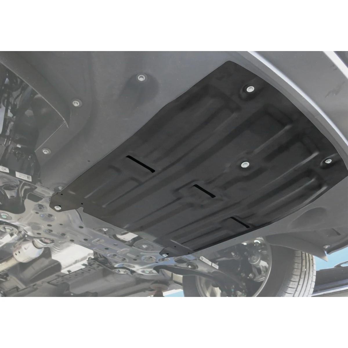 Защита картера и КПП Rival 111.2357.1 (для Hyundai Tucson (V - 1.6; 1.6T(177л.с.); 2.0; 2.0d) 2015-н.в./Kia Sportage (V - 1.6T(177hp); 2.0; 2.0d) 2016-н.в., крепеж в комплекте, сталь 2 мм)