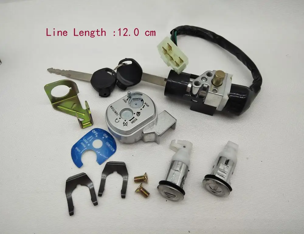 A415 Motorcycle Ignition Switch Lock Set 12mm 5 Wires For Honda Sdh125t