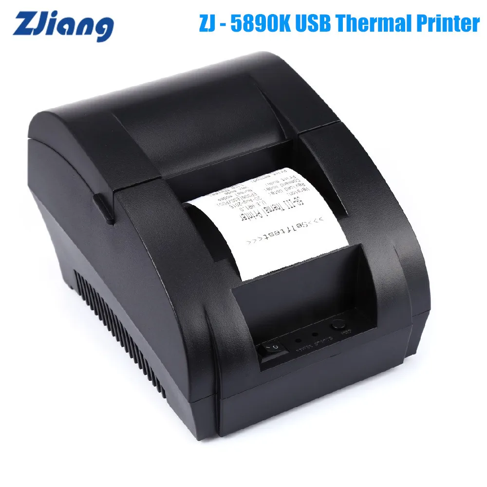 Zjiang ZJ 5890K мини 58 мм чековый термопринтер 90 мм/сек. USB порт совместим с ESC/POS EPSON Samsung