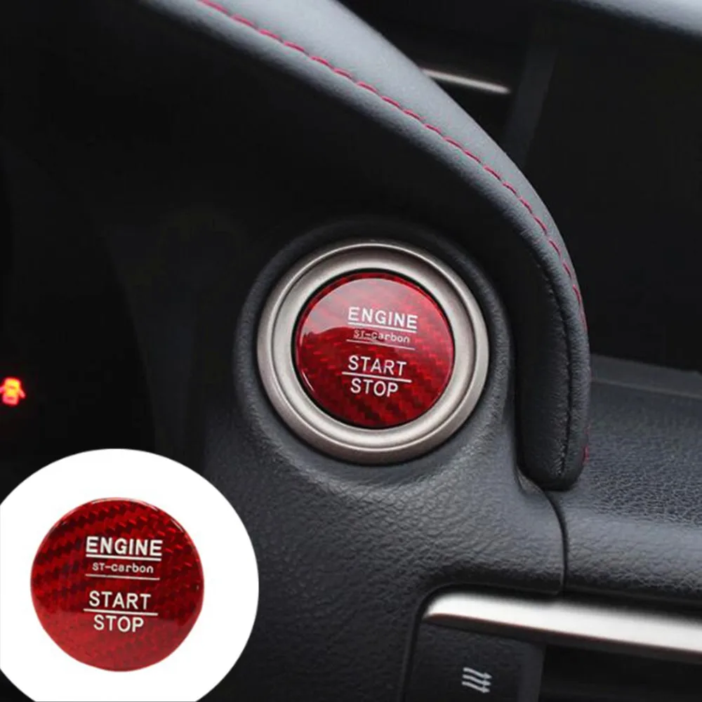 

Carbon Fiber Interior Engine Start Stop Push Button Cover Cap Trim For Lexus IS GS ES NX RC RX IS250 IS350 RC200t RC300 NX200