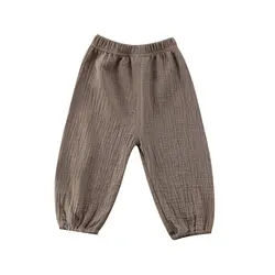 Детские штаны, нижнее белье! Детские хлопковые шаровары брюки-леггинсы для маленьких мальчиков и девочек, размер 1-4T