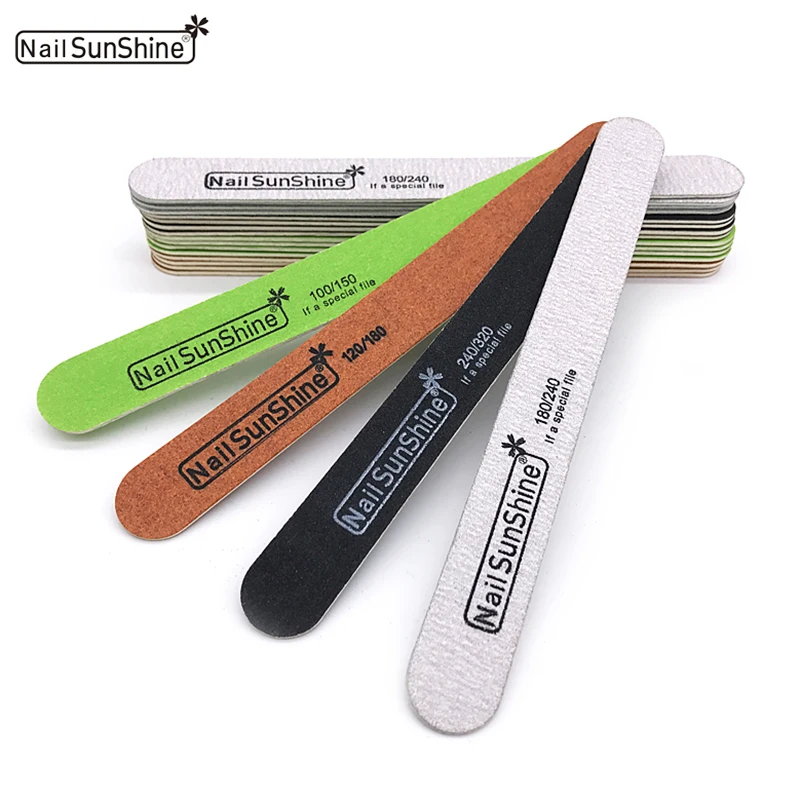 

20pcs Double Frosted Nail File Manicure Tool Polished Bar Woman Nail File Double-Sided Durable Nail File for Store School Home