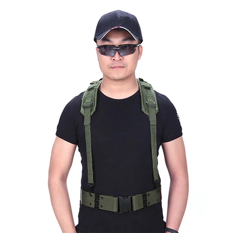 

Y-type Belt High-quality Tactical Belt S-type Adjustable Belt Military Hunting Accessories Equipment CS Army Fans Shoulder strap