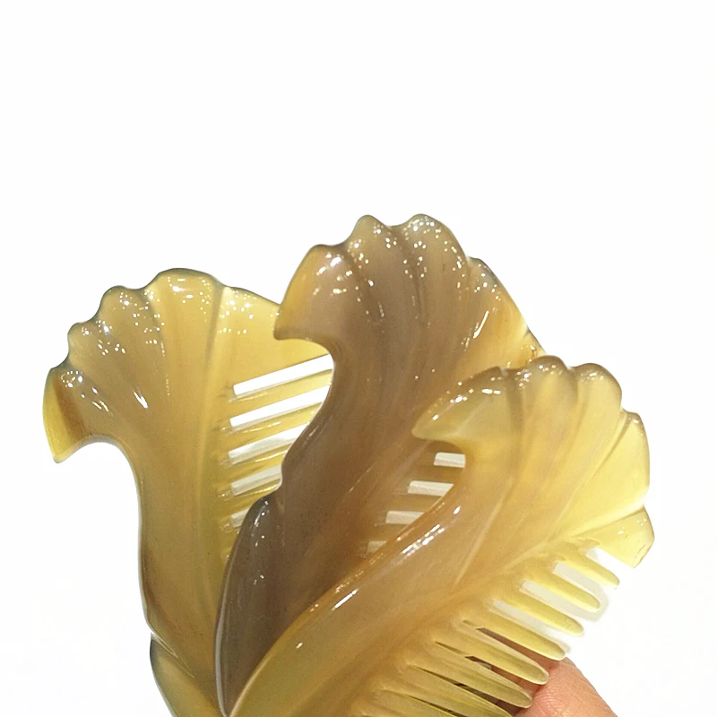 Pente de Cabelo Marca Artesanal Puro Natural Boi Chifre Bolso Pente mc 100% 5 Beleza e saúde