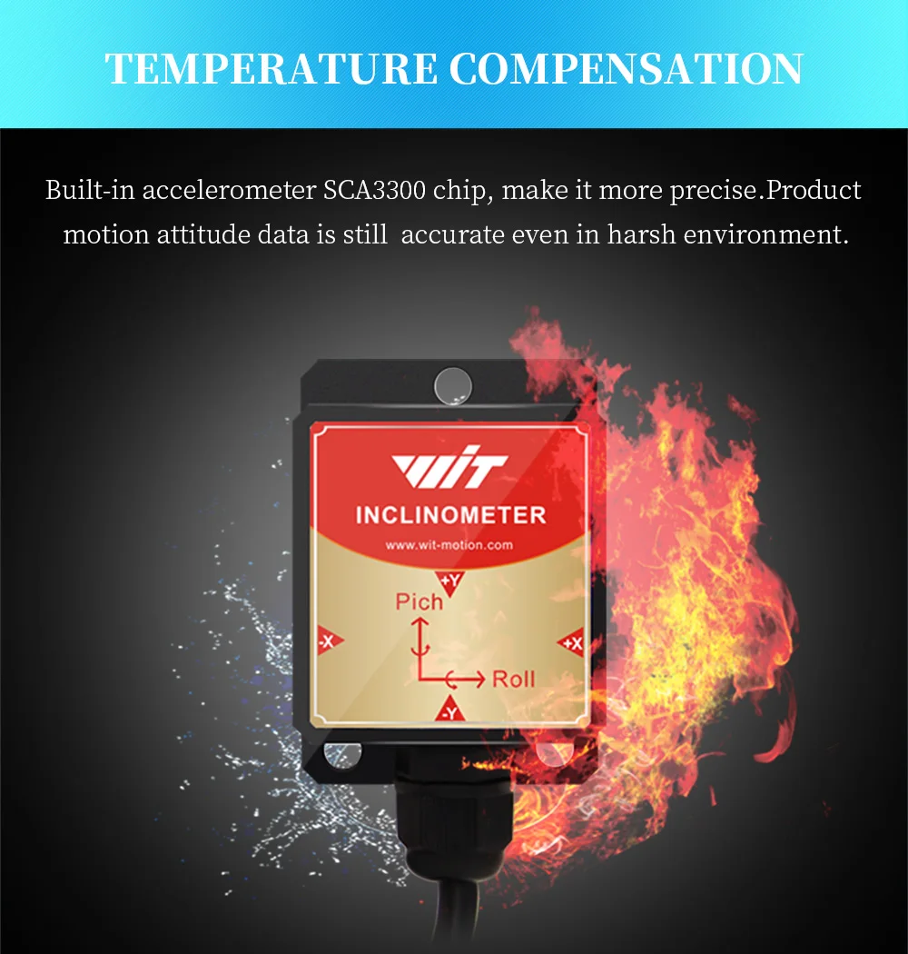 High-Precision Inclinometer HWT905 Military-Grade Accelerometer+Digital Compass+Gyroscope+mpu9250 (6)