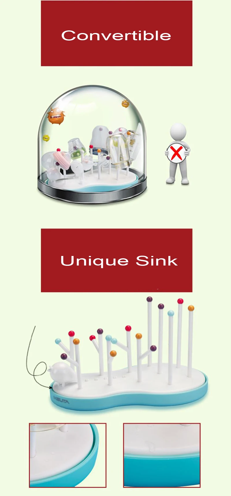 Infant-Feeding-Bottle-Pacifier-Drying-Rack-Countertop-Drying-Holder-Shelf-Free-BPA-Healthy-Babies-Bottle-Drainer-Dryer-Cleaning-Dryer (7)