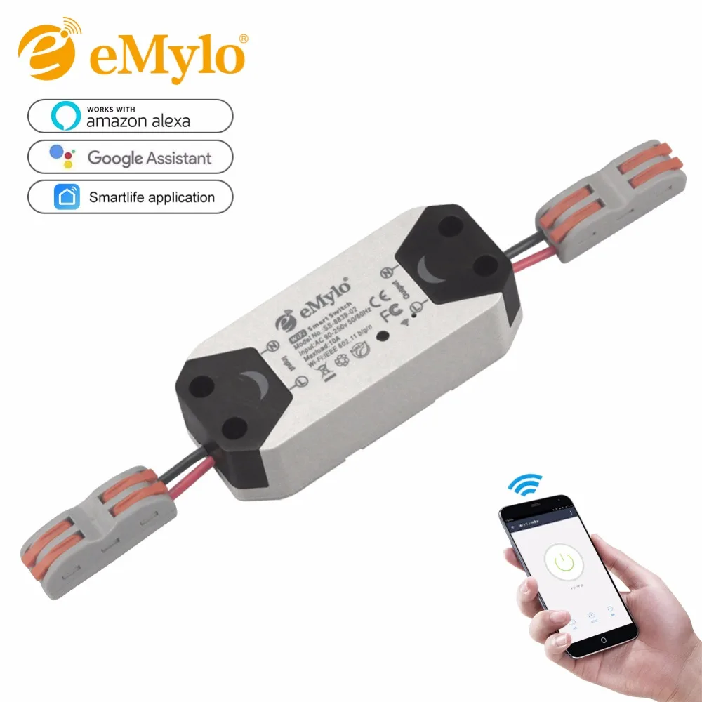 EMylo wifi переключатель умный беспроводной светильник выключатель дистанционное управление переключатель для бытовой техники электрические через Iphone Android APP