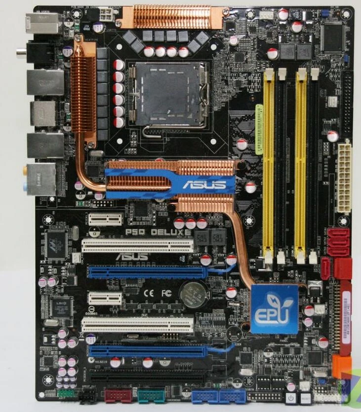 Socket Lga 775 For Asus P5q Deluxe Original Used Desktop For Intel P45 Motherboard Ddr2 Usb2 0 Sata2 Motherboards Aliexpress