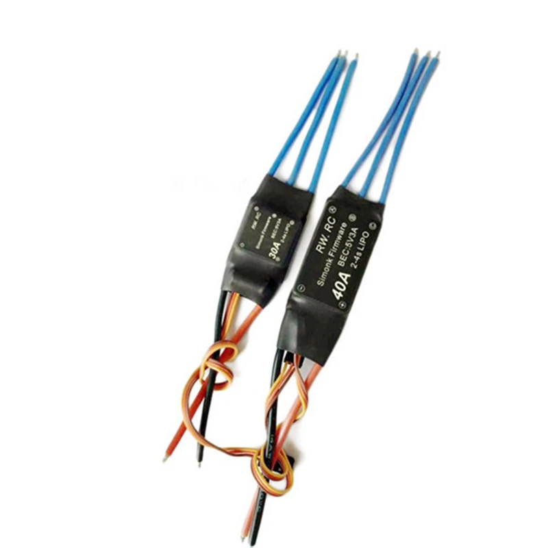 Super Deal 1 шт. Simonk 30A/40A 2-4S Бесщеточный Регулятор скорости ESC для мультикоптера |