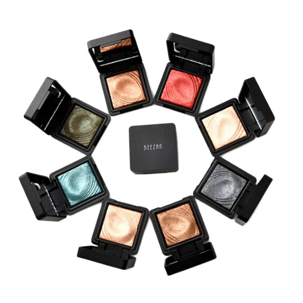 

1 pc New Makeup Single Color Eyeshadow Brand Cosmetics Waterproof Pigment Gold Red Smokey Shimmer Eye Shadow Palettes