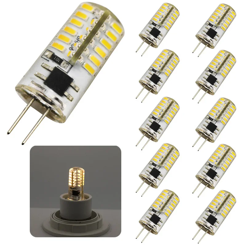 10x Lampada LED G4 Lamp 220V 4W AC 220V G4 LED bulb SMD3014 48 Replace ...