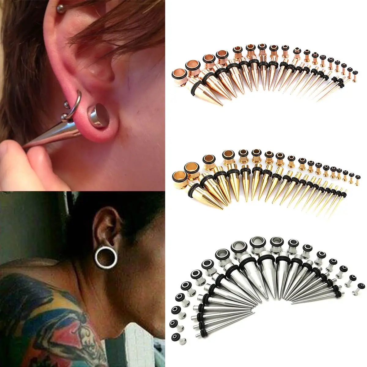 10 gauge stainless steel earrings
