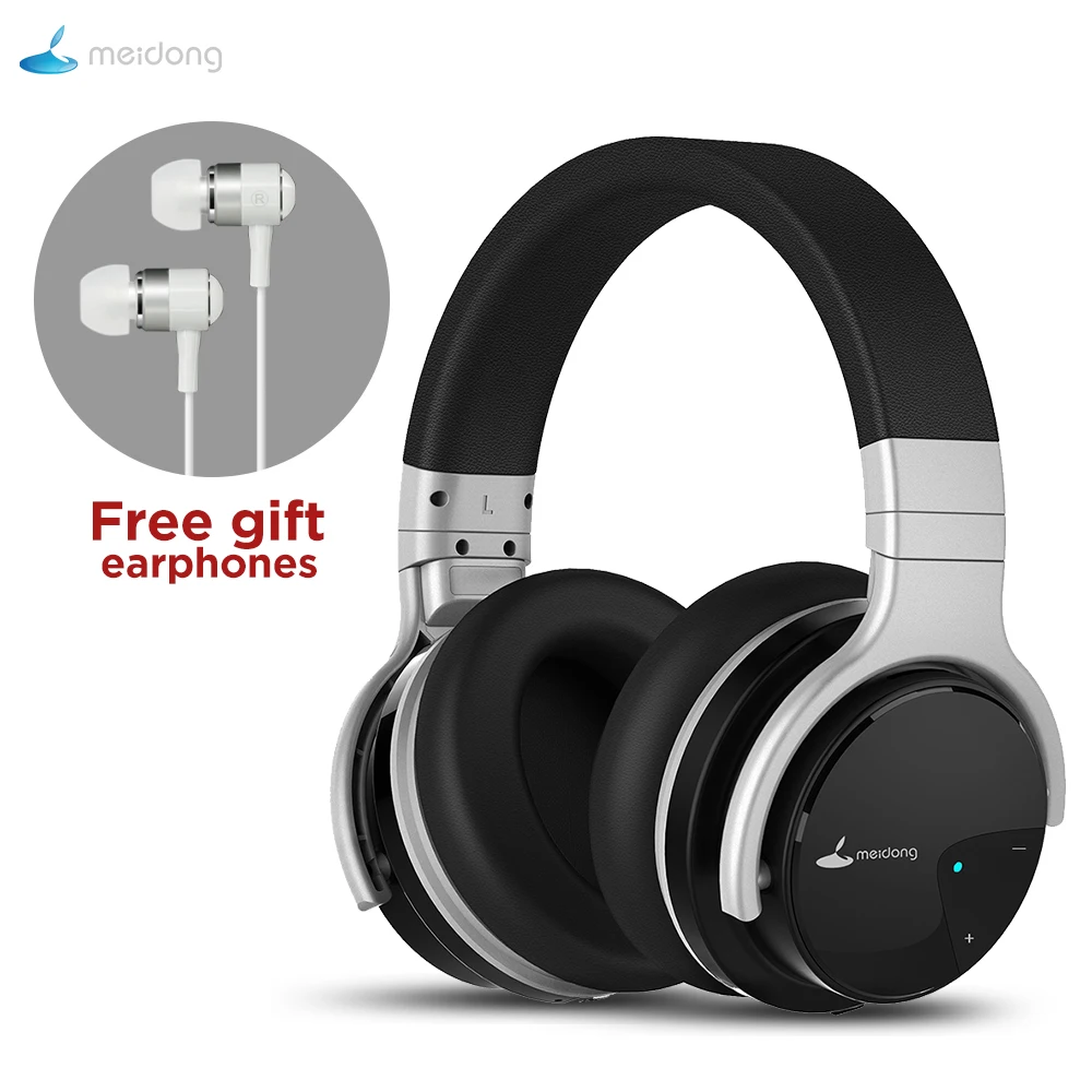 

Meidong E7B Active Noise Cancelling Headphones Over ear Wireless Bluetooth Headset with microphone for phones