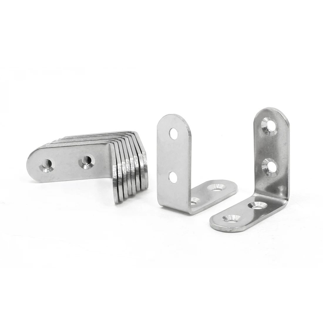 

UXCELL 40Mm X 40Mm X 17Mm Stainless Steel 90 Degree Angle Bracket 10 Pcs