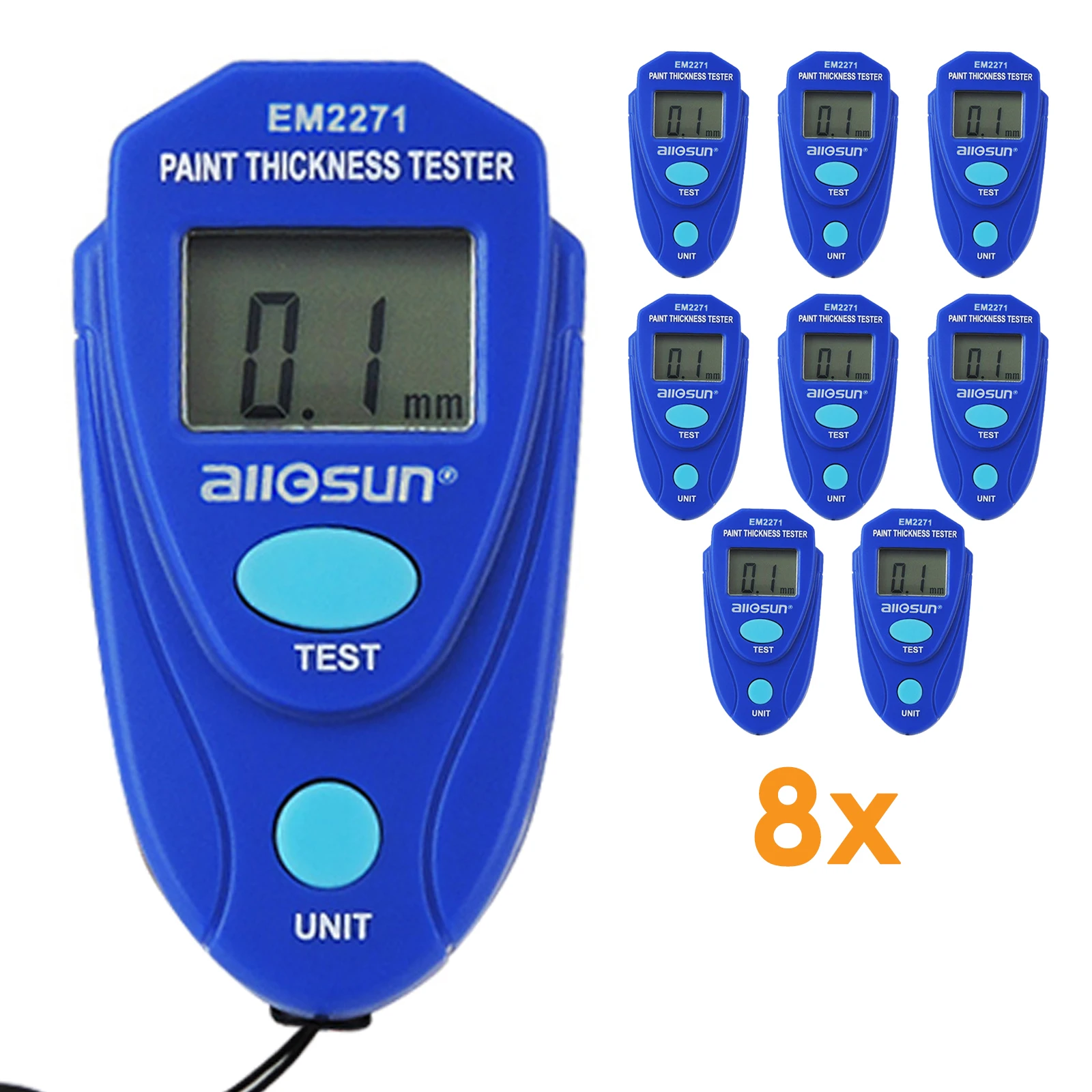 8 pieces x Mini Car Painting Thickness Tester Paint Thickness Meter 02