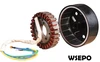 Kit de Stator et Rotor pour générateur cc, 5000 Watt, 27 pôles, 48V/60V/72V, s'adapte sur un arbre de sortie conique de 19mm, 55mm ► Photo 2/3