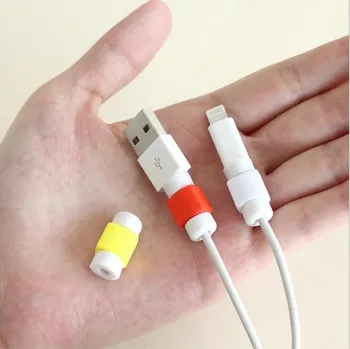 

Hoqueen 1000pcs/lot Unique Design Colorful Cord Saver Cover For iPhone Charging Cable Protector Saver/Protective Sleeves Winder