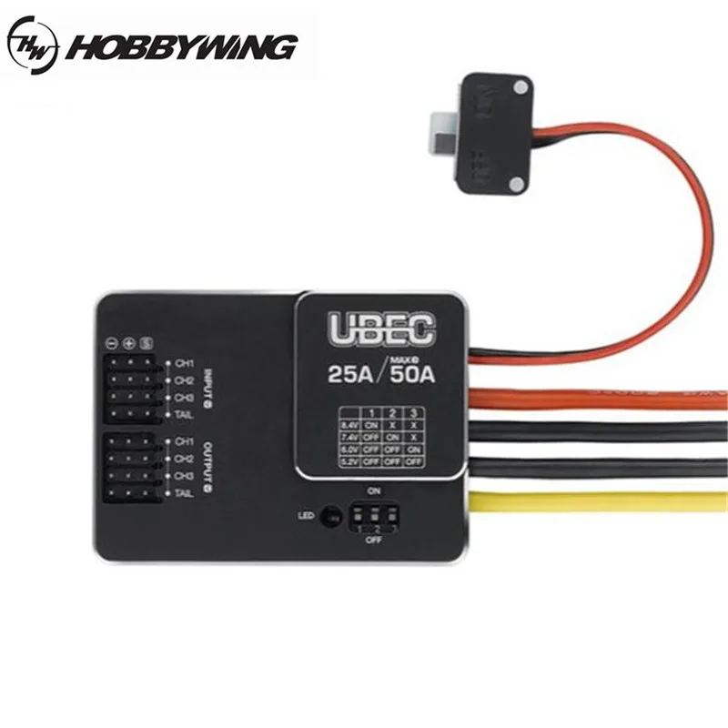 Hobbywing External 25A UBEC HV 3-18S для FPV Mini Racer RC Quadcopter беспилотный самолёт