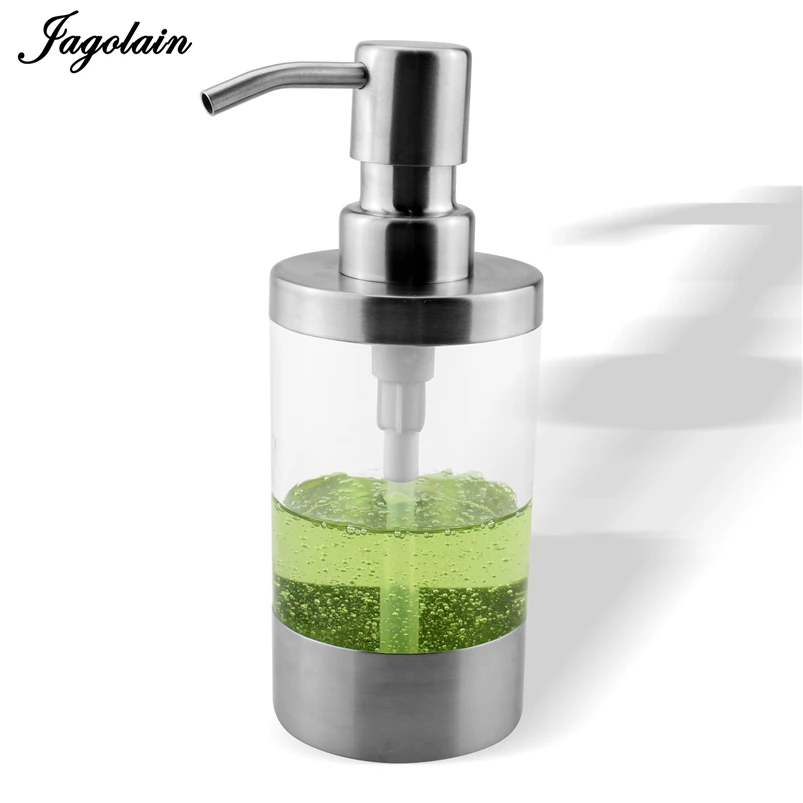 Bathroom Soap Dispenser Bottle Stianless Steel Brushed Best Liquid Pump In large Capacity 250ml | Обустройство дома