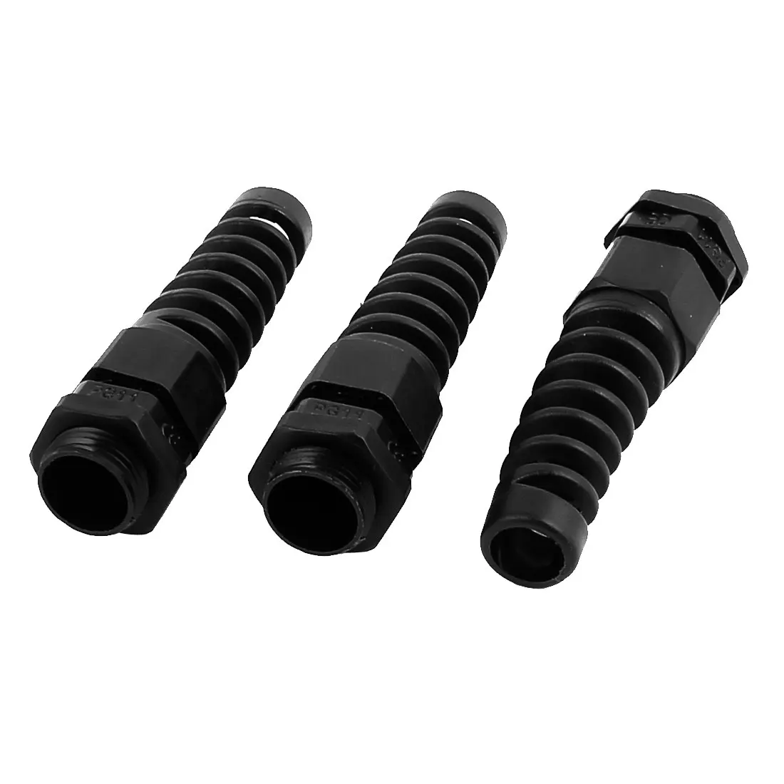 

3Pcs Pg11 Thread 5-10Mm Dia Wire Strain Relief Protective Spiral Cable Gland