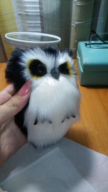 Faux Fur Owl Keychain/Bag Charm