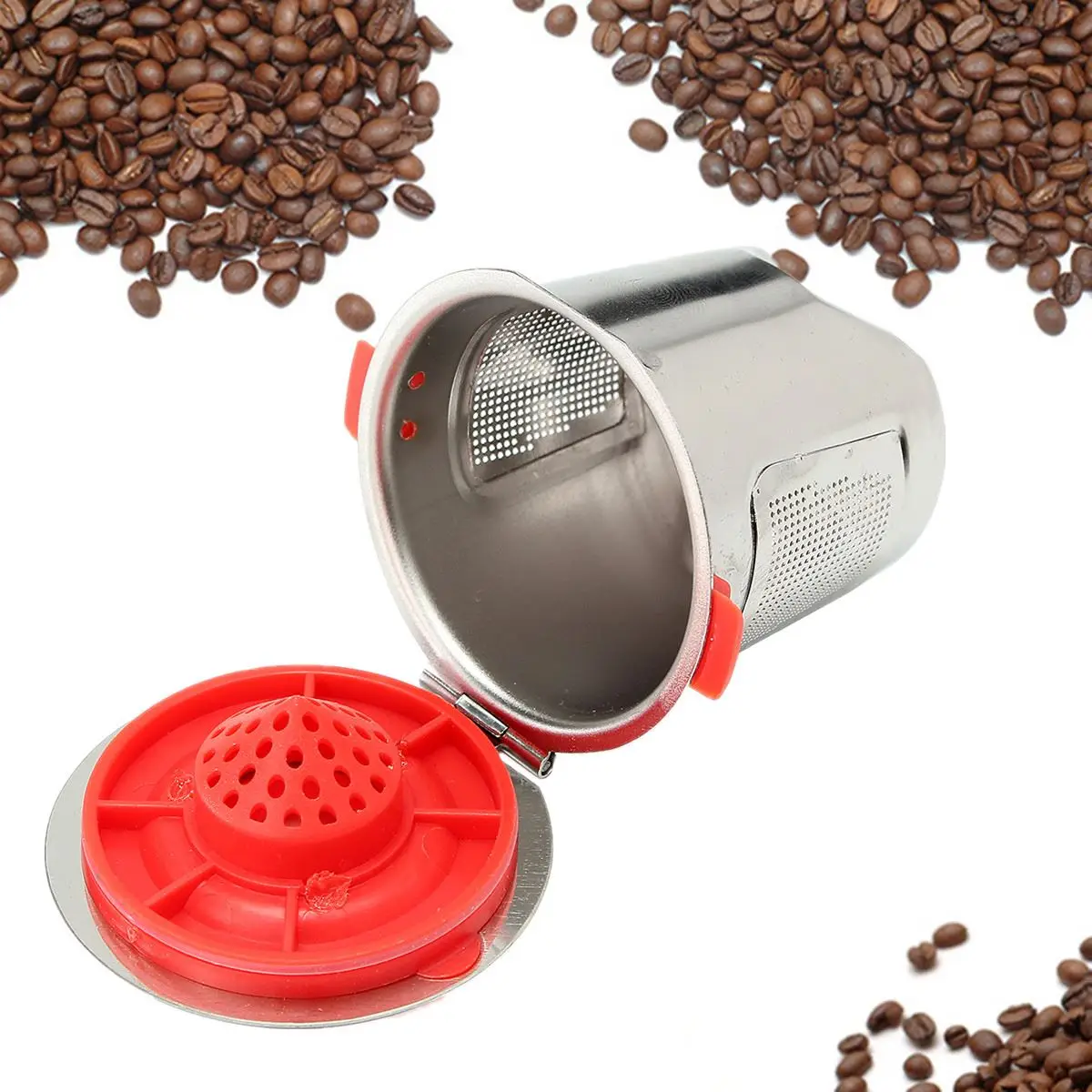 Stainless Steel Refillable Coffee Filter Basket Reusable Filling Capsule For Keurig 2.0 Home