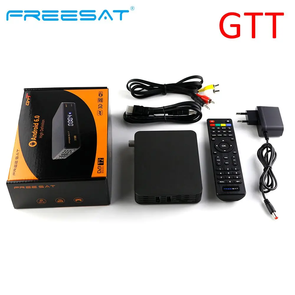 

Freesat GTT Android 6.0 TV Box Decoder HD DVB-T2 DVB HD Digital Cable HD DVB TV DVB-C Cable Receiver